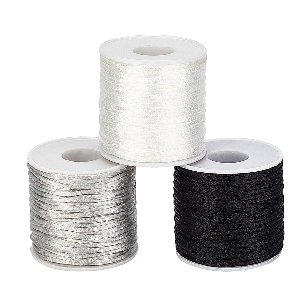 PandaHall Nylon Thread, Mixed Color, 2.5mm, about 35m/roll, 3 colors, 1roll/color, 3rolls Nylon Multicolor
PandaHall Nylon Thread, Mixed Color, 2.5mm, about 35m/roll, 3 colors, 1roll/color, 3rolls Nylon Multicolor