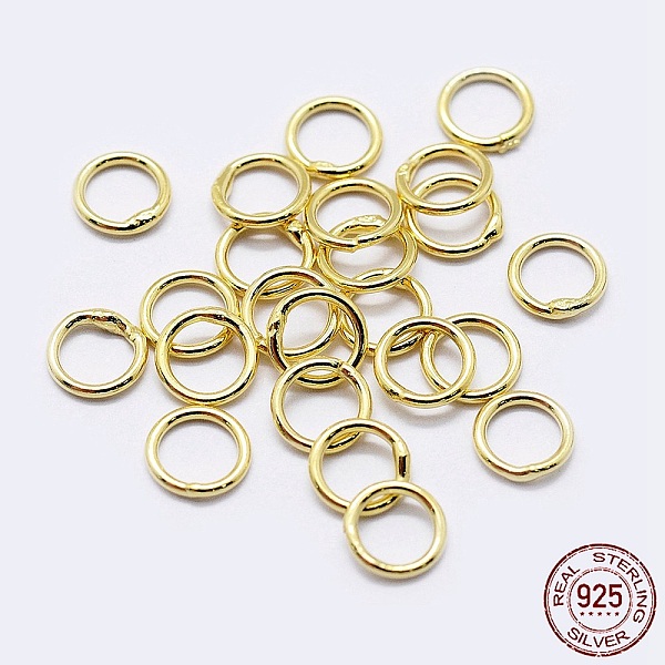 PandaHall 925 Sterling Silver Round Rings, Soldered Jump Rings, Closed Jump Rings, Golden, 6x0.9mm, Inner Diameter: 4mm Sterling Silver Ring
PandaHall 925 Sterling Silver Round Rings, Soldered Jump Rings, Closed Jump Rings, Golden, 6x0.9mm, Inner Diameter: 4mm Sterling Silver Ring