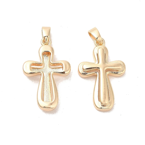 PandaHall Brass Pendants, Cross Charms, Real 18K Gold Plated, 23x14x4mm, Hole: 4.3x2.4mm Brass Cross
PandaHall Brass Pendants, Cross Charms, Real 18K Gold Plated, 23x14x4mm, Hole: 4.3x2.4mm Brass Cross