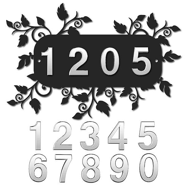 PandaHall CREATCABIN Metal House Address Plaques Number Signs Custom Leaf Pattern Modern for House Home Door Yard Hotel Office Outside Room..., Multicolor
PandaHall CREATCABIN Metal House Address Plaques Number Signs Custom Leaf Pattern Modern for House Home Door Yard Hotel Office Outside Room..., Multicolor