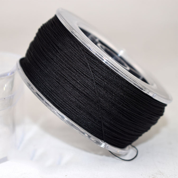 PandaHall Nylon Thread Cord, For Jewelry Making, Black, 0.4mm, about 196.85 yards(180m)/roll Nylon Black
PandaHall Nylon Thread Cord, For Jewelry Making, Black, 0.4mm, about 196.85 yards(180m)/roll Nylon Black