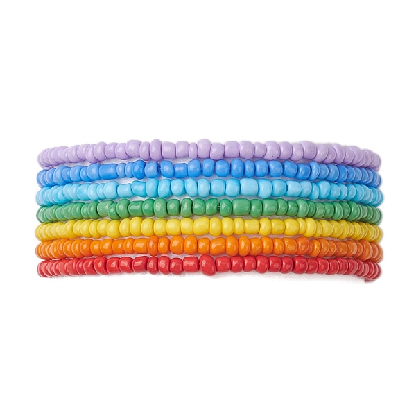 PandaHall 7 PCS Rainbow Style Glass Seed Beads Bracelets Sets for Women, Mixed Color, 1/8 inch(0.3~0.35cm), Inner Diameter: 1-3/4 inch..., Multicolor
PandaHall 7 PCS Rainbow Style Glass Seed Beads Bracelets Sets for Women, Mixed Color, 1/8 inch(0.3~0.35cm), Inner Diameter: 1-3/4 inch..., Multicolor