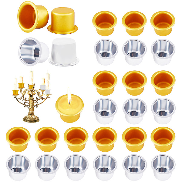 PandaHall CRASPIRE Pack of 30Pcs 2 Color Candle Holders for Taper Candles Mini Metal Candle Cups Candlestick Holder Aluminium Candle Inserts...
PandaHall CRASPIRE Pack of 30Pcs 2 Color Candle Holders for Taper Candles Mini Metal Candle Cups Candlestick Holder Aluminium Candle Inserts...