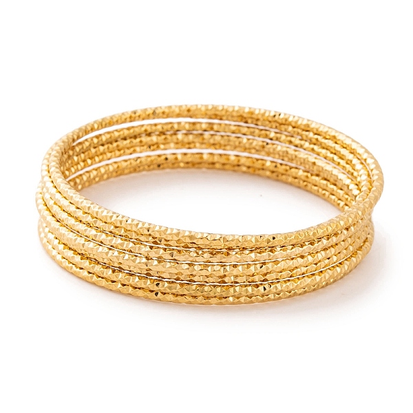 PandaHall 7Pcs Vacuum Plating 304 Stainless Steel Textured Bangles Set for Women, Golden, 2mm, Inner Diameter: 2-1/2 inch(6.3cm) 304...
PandaHall 7Pcs Vacuum Plating 304 Stainless Steel Textured Bangles Set for Women, Golden, 2mm, Inner Diameter: 2-1/2 inch(6.3cm) 304...
