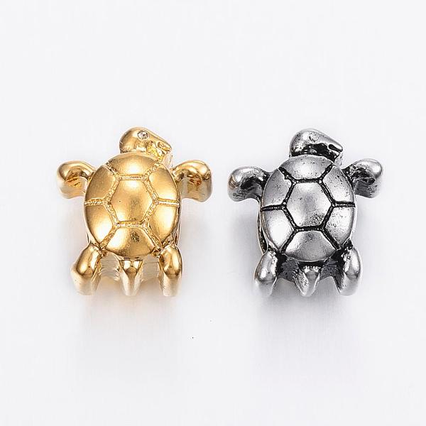 PandaHall 304 Stainless Steel European Beads, Large Hole Beads, Tortoise, Mixed Color, 13x12x9mm, Hole: 5mm 304 Stainless Steel Tortoise
PandaHall 304 Stainless Steel European Beads, Large Hole Beads, Tortoise, Mixed Color, 13x12x9mm, Hole: 5mm 304 Stainless Steel Tortoise