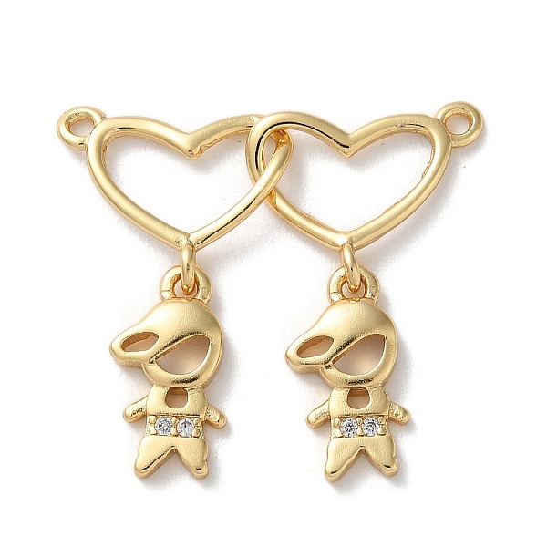 PandaHall Brass Pave Cubic Zirconia Pendants, 2-Heart with Boy and Girl, Real 16K Gold Plated, 25x27.5x2.5mm, Hole: 1.2mm Brass+Cubic..., Clear
PandaHall Brass Pave Cubic Zirconia Pendants, 2-Heart with Boy and Girl, Real 16K Gold Plated, 25x27.5x2.5mm, Hole: 1.2mm Brass+Cubic..., Clear