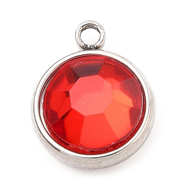PandaHall 304 Stainless Steel Charms, with Acrylic Rhinestone, Birthstone Charms, Faceted, Flat Round, Stainless Steel Color, Hyacinth..., Red
PandaHall 304 Stainless Steel Charms, with Acrylic Rhinestone, Birthstone Charms, Faceted, Flat Round, Stainless Steel Color, Hyacinth..., Red