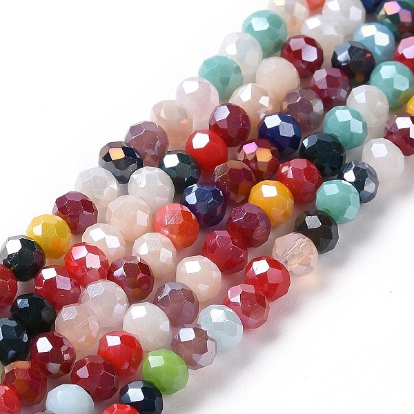 PandaHall Glass Beads Strands, Faceted, Abacus, Red, 4x4.5~5mm, Hole: 0.8~1mm, about 120pcs/strand, 16.93''(43cm) Glass Rondelle Red
PandaHall Glass Beads Strands, Faceted, Abacus, Red, 4x4.5~5mm, Hole: 0.8~1mm, about 120pcs/strand, 16.93''(43cm) Glass Rondelle Red