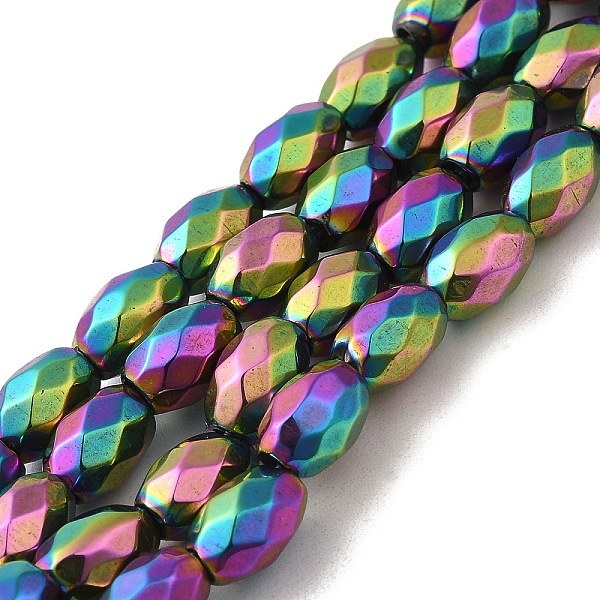 PandaHall Electroplated Strong Magnetic Synthetic Hematite Beads Strands, Long-Lasting Plated, Faceted Oval, Rainbow Plated, 7~8x5~5.5mm...
PandaHall Electroplated Strong Magnetic Synthetic Hematite Beads Strands, Long-Lasting Plated, Faceted Oval, Rainbow Plated, 7~8x5~5.5mm...