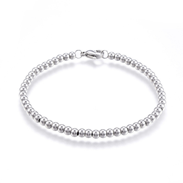 PandaHall 201 Stainless Steel Ball Chain Bracelets, with Lobster Claw Clasps, Stainless Steel Color, 7-5/8 inch(195mm)x4mm 201 Stainless...
PandaHall 201 Stainless Steel Ball Chain Bracelets, with Lobster Claw Clasps, Stainless Steel Color, 7-5/8 inch(195mm)x4mm 201 Stainless...