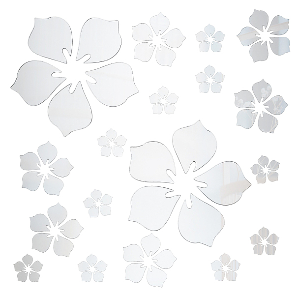 PandaHall CREATCABIN Mirror Wall Stickers, Flower, Self Adhesive Acrylic Mirror Sheets, for Home Living Room Bedroom Decor, White...
PandaHall CREATCABIN Mirror Wall Stickers, Flower, Self Adhesive Acrylic Mirror Sheets, for Home Living Room Bedroom Decor, White...