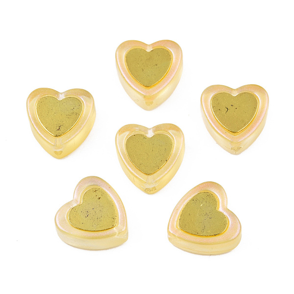 PandaHall Transparent Spray Painted Glass Beads, with Glitter Powder and Golden Plated Brass Findings, Heart, Champagne Yellow, 12x12x5mm...
PandaHall Transparent Spray Painted Glass Beads, with Glitter Powder and Golden Plated Brass Findings, Heart, Champagne Yellow, 12x12x5mm...