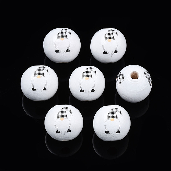 PandaHall Painted Natural Wood Round Beads, Father Christmas, Medium Slate Blue, 16x15mm, Hole: 4mm Schima Wood Round
PandaHall Painted Natural Wood Round Beads, Father Christmas, Medium Slate Blue, 16x15mm, Hole: 4mm Schima Wood Round