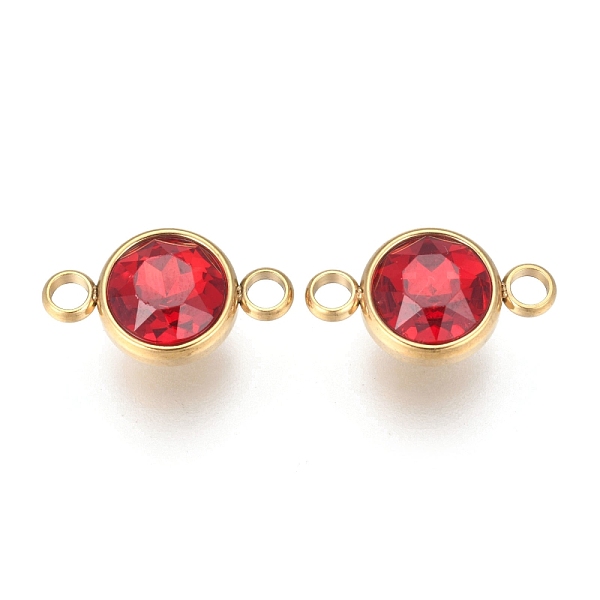 PandaHall K9 Glass Links Connectors, Faceted, with Golden Tone 304 Stainless Steel Findings, Ion Plating (IP), Flat Round, Siam..., Red
PandaHall K9 Glass Links Connectors, Faceted, with Golden Tone 304 Stainless Steel Findings, Ion Plating (IP), Flat Round, Siam..., Red