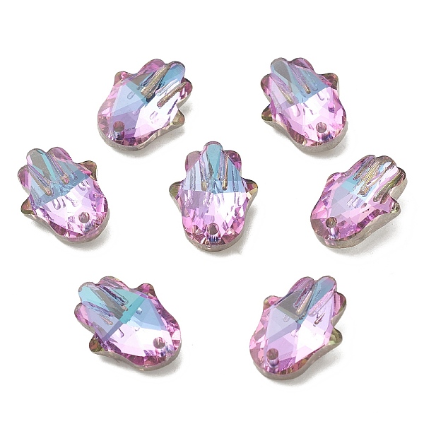 PandaHall Electroplate Glass Pendants, Back Plated, Faceted, Hamsa Hand Charms, Plum, 18x13.5x5mm, Hole: 1.6mm Glass Palm Purple
PandaHall Electroplate Glass Pendants, Back Plated, Faceted, Hamsa Hand Charms, Plum, 18x13.5x5mm, Hole: 1.6mm Glass Palm Purple