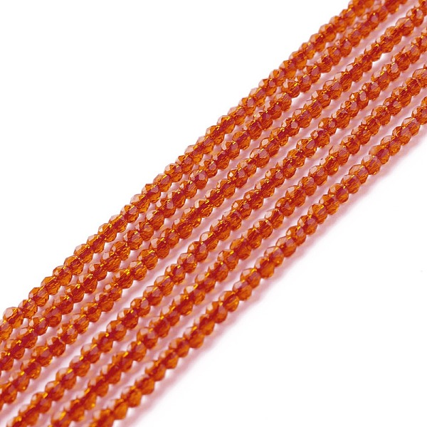 PandaHall Transparent Glass Beads Strands, Faceted, Round, Coral, 2mm, Hole: 0.6mm, about 182~201pcs/strand, 14.57~15.24 inch((37~38.7cm)..., Red
PandaHall Transparent Glass Beads Strands, Faceted, Round, Coral, 2mm, Hole: 0.6mm, about 182~201pcs/strand, 14.57~15.24 inch((37~38.7cm)..., Red