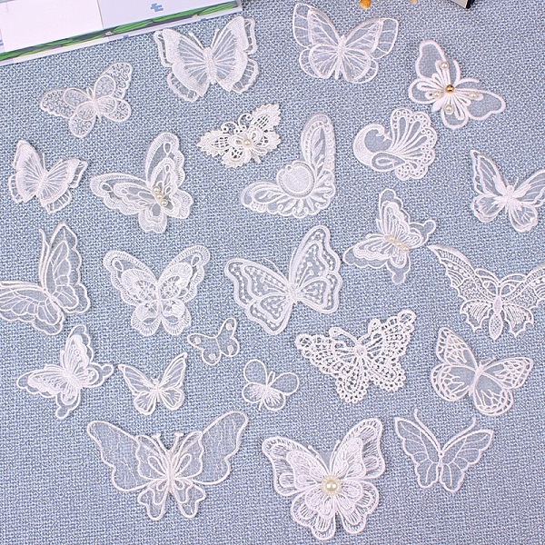 PandaHall Lace Embroidery Sewing Fiber, DIY Garment Accessories, Butterfly, White, 40x47mm Polyester Butterfly White
PandaHall Lace Embroidery Sewing Fiber, DIY Garment Accessories, Butterfly, White, 40x47mm Polyester Butterfly White
