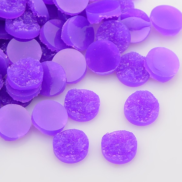 PandaHall Druzy Resin Cabochons, Flat Round, Dark Violet, 12x5mm Resin Flat Round Purple
PandaHall Druzy Resin Cabochons, Flat Round, Dark Violet, 12x5mm Resin Flat Round Purple