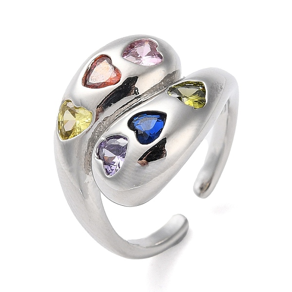 PandaHall Eco-Friendly Brass Micro Pave Clear Cubic Zirconia Open Cuff Ring for Women, Long-Lasting Plated, Lead Free & Cadmium Free..., Multicolor
PandaHall Eco-Friendly Brass Micro Pave Clear Cubic Zirconia Open Cuff Ring for Women, Long-Lasting Plated, Lead Free & Cadmium Free..., Multicolor