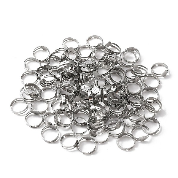 PandaHall 50Pcs Adjustable 304 Stainless Steel Finger Rings Findings, Flat Round Pad Ring Base Settings, Stainless Steel Color, US Size 7...
PandaHall 50Pcs Adjustable 304 Stainless Steel Finger Rings Findings, Flat Round Pad Ring Base Settings, Stainless Steel Color, US Size 7...