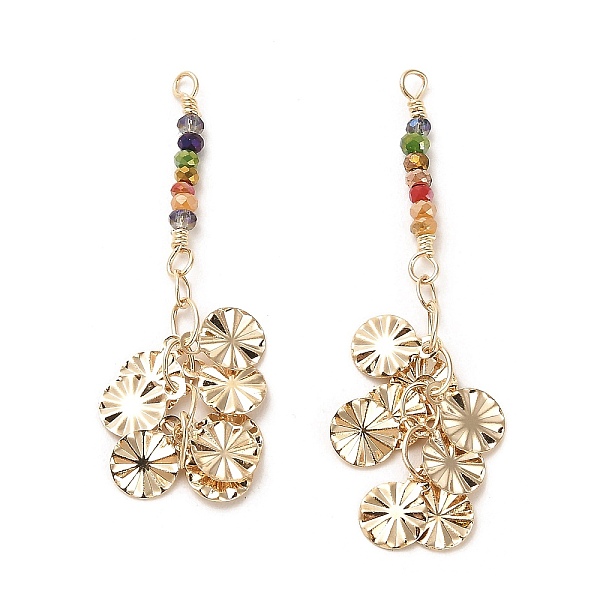 PandaHall Rack Plating Brass Pendants, with Glass Seed Beads, Real 18K Gold Plated, Flat Round, Colorful, 48mm, Hole: 1.8mm Brass Flat Round..., Multicolor
PandaHall Rack Plating Brass Pendants, with Glass Seed Beads, Real 18K Gold Plated, Flat Round, Colorful, 48mm, Hole: 1.8mm Brass Flat Round..., Multicolor