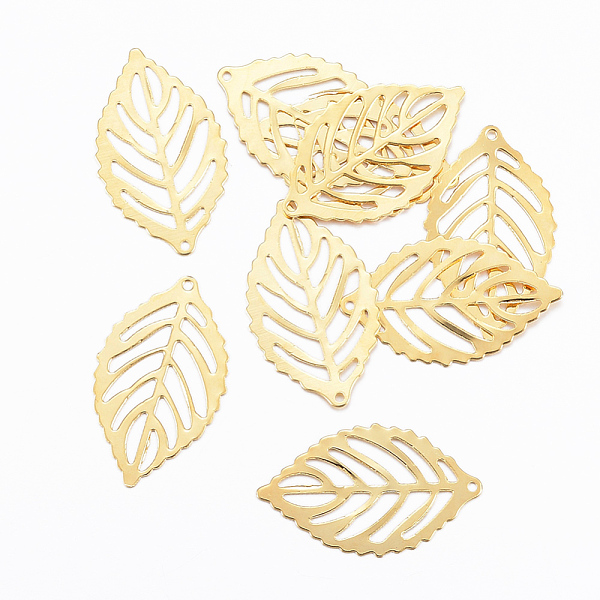 PandaHall 201 Stainless Steel Pendants, Leaf, Golden, 23.5x14x0.3mm, Hole: 1mm 201 Stainless Steel Leaf
PandaHall 201 Stainless Steel Pendants, Leaf, Golden, 23.5x14x0.3mm, Hole: 1mm 201 Stainless Steel Leaf