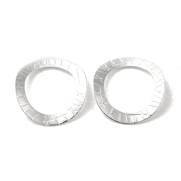 PandaHall Brass Linking Rings, Textured Curved Ring, 925 Sterling Silver Plated, 18x1mm, Inner Diameter: 13mm Brass Ring
PandaHall Brass Linking Rings, Textured Curved Ring, 925 Sterling Silver Plated, 18x1mm, Inner Diameter: 13mm Brass Ring