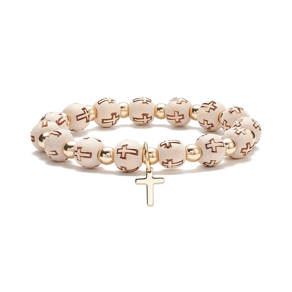 PandaHall Wood & Synthetic Hematite Beaded Stretch Bracelet with Brass Cross Charms, Religion Jewelry for Women, Golden, Inner Diameter..., Yellow
PandaHall Wood & Synthetic Hematite Beaded Stretch Bracelet with Brass Cross Charms, Religion Jewelry for Women, Golden, Inner Diameter..., Yellow