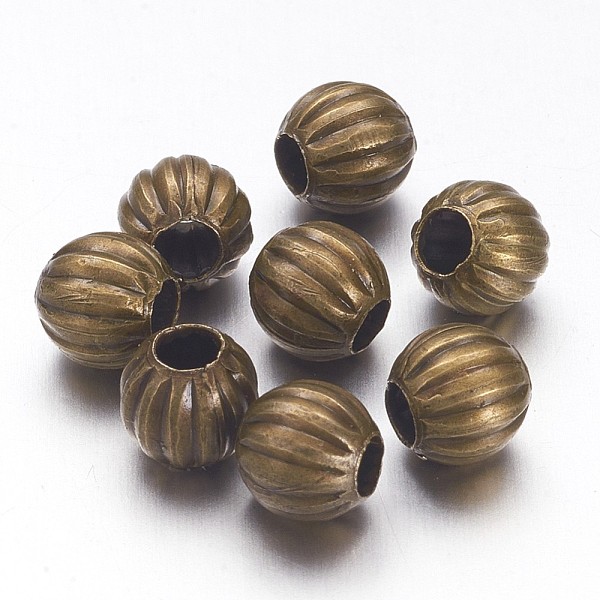 PandaHall Iron Corrugated Beads, Round, Antique Bronze, 6mm, Hole: 2mm, about 3500pcs/1000g Iron Round
PandaHall Iron Corrugated Beads, Round, Antique Bronze, 6mm, Hole: 2mm, about 3500pcs/1000g Iron Round