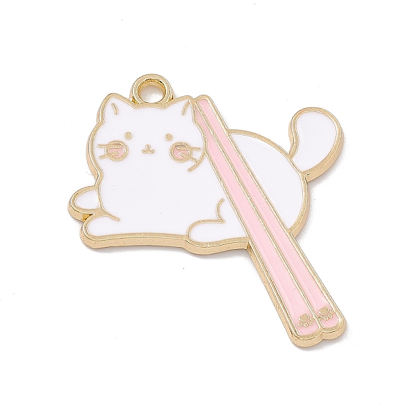 PandaHall Alloy Enamel Pendant, Golden, Cat with Chopsticks Charm, Misty Rose, 37x30.5x1.5mm, Hole: 2.4mm Alloy+Enamel Cat Shape
PandaHall Alloy Enamel Pendant, Golden, Cat with Chopsticks Charm, Misty Rose, 37x30.5x1.5mm, Hole: 2.4mm Alloy+Enamel Cat Shape