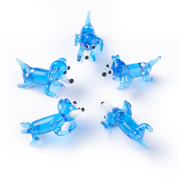 PandaHall Handmade Lampwork Puppy Home Display Decorations, 3D Cartoon Dog, Dodger Blue, 17~20x9~10x13~15mm Lampwork Dog Blue
PandaHall Handmade Lampwork Puppy Home Display Decorations, 3D Cartoon Dog, Dodger Blue, 17~20x9~10x13~15mm Lampwork Dog Blue