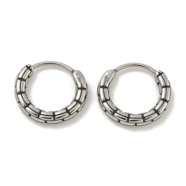PandaHall 316 Surgical Stainless Steel Hoop Earrings, Ring, Antique Silver, 15x2.5mm 316 Surgical Stainless Steel Ring
PandaHall 316 Surgical Stainless Steel Hoop Earrings, Ring, Antique Silver, 15x2.5mm 316 Surgical Stainless Steel Ring