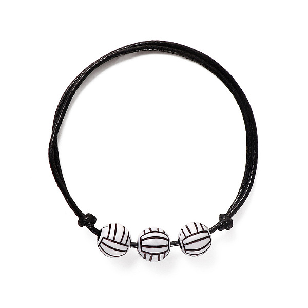 PandaHall Black, show in picture 1Woven bracelet, Basketball, Football, and Rugby Beaded Bracelet Fibre Black
PandaHall Black, show in picture 1Woven bracelet, Basketball, Football, and Rugby Beaded Bracelet Fibre Black