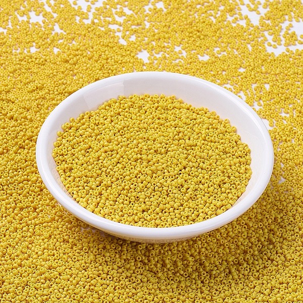 PandaHall MIYUKI Round Rocailles Beads, Japanese Seed Beads, 11/0, (RR2311) Matte Opaque Canary, 2x1.3mm, Hole: 0.8mm, about 5500pcs/50g..., Gold
PandaHall MIYUKI Round Rocailles Beads, Japanese Seed Beads, 11/0, (RR2311) Matte Opaque Canary, 2x1.3mm, Hole: 0.8mm, about 5500pcs/50g..., Gold