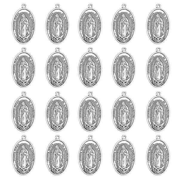 PandaHall 20Pcs Tibetan Style Alloy Pendants, Oval with Jesus, Antique Silver, 44x25.5x4mm, Hole: 2mm Alloy Oval
PandaHall 20Pcs Tibetan Style Alloy Pendants, Oval with Jesus, Antique Silver, 44x25.5x4mm, Hole: 2mm Alloy Oval
