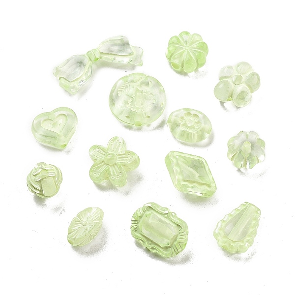 PandaHall Transparent Acrylic Beads, Mixed Shapes, Light Green, 10~18x11~28.5x4.5~12mm, Hole: 1.6~2.5mm, 683pcs/500g Acrylic Mixed Shapes
PandaHall Transparent Acrylic Beads, Mixed Shapes, Light Green, 10~18x11~28.5x4.5~12mm, Hole: 1.6~2.5mm, 683pcs/500g Acrylic Mixed Shapes