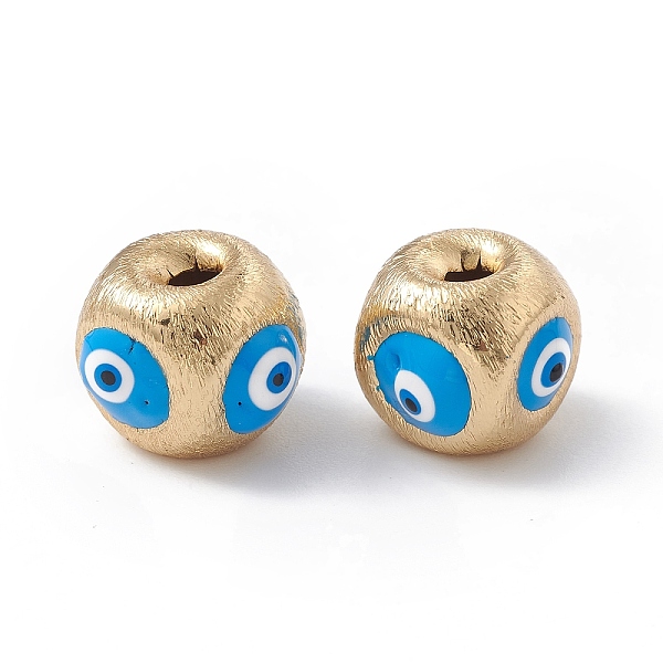 PandaHall Brass Beads, with Enamel, Real 18K Gold Plated, Cube with Evil Eye, Deep Sky Blue, 10.5x11.5x11mm, Hole: 2.5mm Brass+Enamel Cube
PandaHall Brass Beads, with Enamel, Real 18K Gold Plated, Cube with Evil Eye, Deep Sky Blue, 10.5x11.5x11mm, Hole: 2.5mm Brass+Enamel Cube