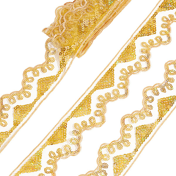 PandaHall PH 2 inch Gold Lace Ribbons 10 Yards Jacquard Ribbon Floral Lace Trim Lace with Sequins Embroidery Lace Trim for Gift Wrapping...
PandaHall PH 2 inch Gold Lace Ribbons 10 Yards Jacquard Ribbon Floral Lace Trim Lace with Sequins Embroidery Lace Trim for Gift Wrapping...