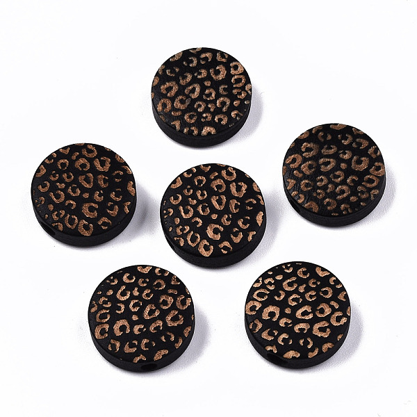 PandaHall Painted Natural Wood Beads, Laser Engraved Pattern, Flat Round with Leopard Print, Black, 15x4.5mm, Hole: 1.5mm Schima Wood Flat...
PandaHall Painted Natural Wood Beads, Laser Engraved Pattern, Flat Round with Leopard Print, Black, 15x4.5mm, Hole: 1.5mm Schima Wood Flat...