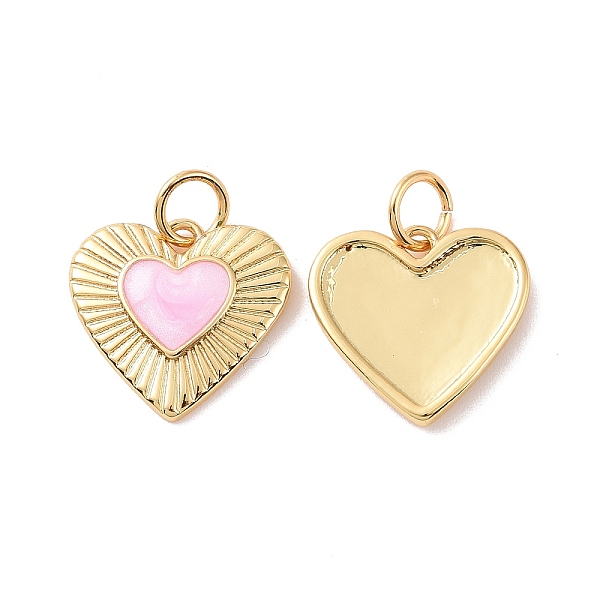 PandaHall Heart Brass Enamel Pendants, Real 18K Gold Plated, with Jump Rings, Cadmium Free & Nickel Free & Lead Free, Pearl Pink...
PandaHall Heart Brass Enamel Pendants, Real 18K Gold Plated, with Jump Rings, Cadmium Free & Nickel Free & Lead Free, Pearl Pink...