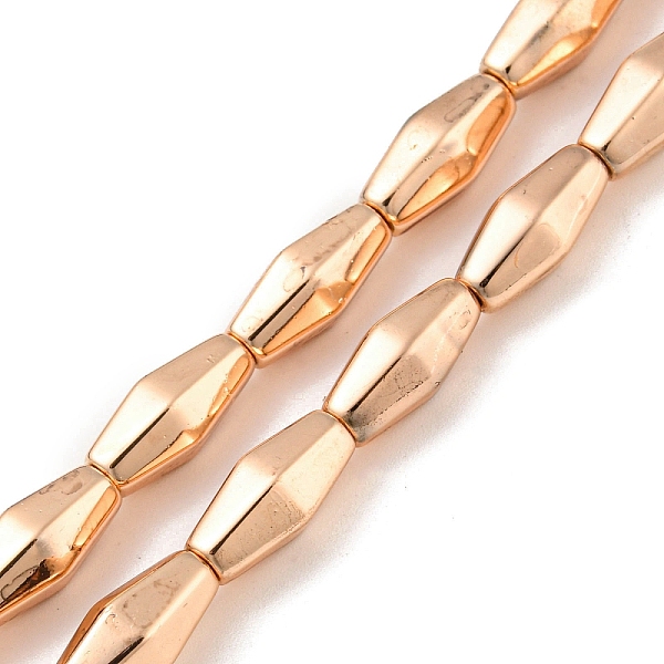 PandaHall Electroplated Synthetic Non-magnetic Hematite Beads Strands, Rhombus, Rose Gold Plated, 12~12.3x5.2~5.8x5.2~5.8mm, Hole: 1.2mm...
PandaHall Electroplated Synthetic Non-magnetic Hematite Beads Strands, Rhombus, Rose Gold Plated, 12~12.3x5.2~5.8x5.2~5.8mm, Hole: 1.2mm...