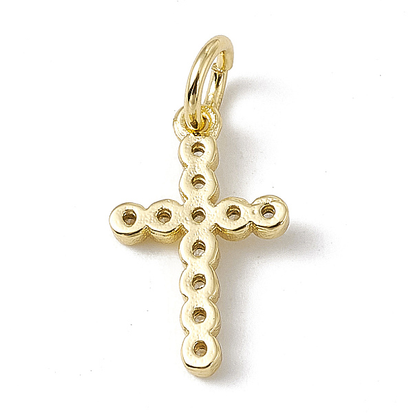 PandaHall Brass Micro Pave Cubic Zirconia Charms, with Jump Rings, Religion Cross Charms, Real 18K Gold Plated, 14x9x1.5mm, Hole: 3.4mm..., Clear
PandaHall Brass Micro Pave Cubic Zirconia Charms, with Jump Rings, Religion Cross Charms, Real 18K Gold Plated, 14x9x1.5mm, Hole: 3.4mm..., Clear