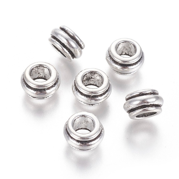 PandaHall Tibetan Style Alloy Beads, Cadmium Free & Nickel Free & Lead Free, Drum, Antique Silver, 12x7mm, Hole: 7mm Alloy Drum
PandaHall Tibetan Style Alloy Beads, Cadmium Free & Nickel Free & Lead Free, Drum, Antique Silver, 12x7mm, Hole: 7mm Alloy Drum