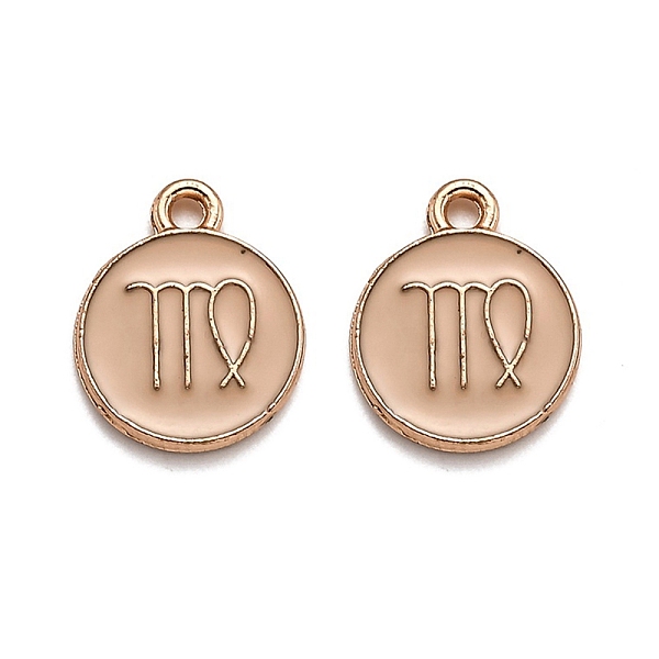 PandaHall Alloy Enamel Pendants, Flat Round with Constellation/Zodiac Sign, Golden, Virgo, 15x12x2mm, Hole: 1.5mm Alloy+Enamel Virgo
PandaHall Alloy Enamel Pendants, Flat Round with Constellation/Zodiac Sign, Golden, Virgo, 15x12x2mm, Hole: 1.5mm Alloy+Enamel Virgo