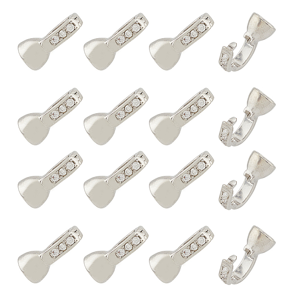 PandaHall SUPERFINDINGS 16Pcs Brass Micro Pave Clear Cubic Zirconia Fold Over Clasps, Cadmium Free & Lead Free, Platinum, 12x6x5.5mm, Hole...
PandaHall SUPERFINDINGS 16Pcs Brass Micro Pave Clear Cubic Zirconia Fold Over Clasps, Cadmium Free & Lead Free, Platinum, 12x6x5.5mm, Hole...