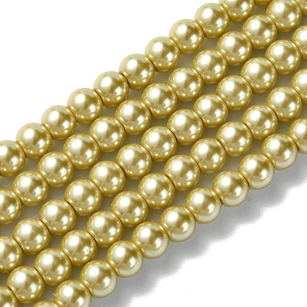 PandaHall Eco-Friendly Dyed Glass Pearl Beads Strands, Grade A, Round, Cotton Cord Threaded, Khaki, 6mm, Hole: 1.2~1.5mm, about 70pcs/strand..., Yellow
PandaHall Eco-Friendly Dyed Glass Pearl Beads Strands, Grade A, Round, Cotton Cord Threaded, Khaki, 6mm, Hole: 1.2~1.5mm, about 70pcs/strand..., Yellow