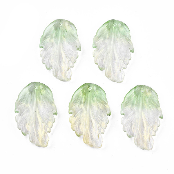 PandaHall Two Tone Transparent Spray Painted Glass Pendants, with Glitter Powder, Leaf, Dark Khaki, 28x17x4mm, Hole: 1.2mm Glass Leaf
PandaHall Two Tone Transparent Spray Painted Glass Pendants, with Glitter Powder, Leaf, Dark Khaki, 28x17x4mm, Hole: 1.2mm Glass Leaf