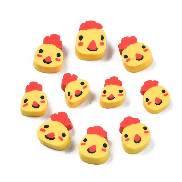 PandaHall Handmade Polymer Clay Beads, Chicken, Gold, 10~13x8~10x3~4.5mm, Hole: 1.5mm Polymer Clay Other Animal Gold
PandaHall Handmade Polymer Clay Beads, Chicken, Gold, 10~13x8~10x3~4.5mm, Hole: 1.5mm Polymer Clay Other Animal Gold