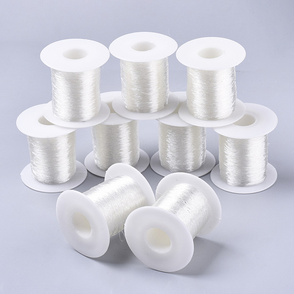 PandaHall Round Elastic Crystal Thread, Stretchy Bracelet String, Clear, 0.6mm, about 131.23 yards(120m)/roll TPU Round Clear
PandaHall Round Elastic Crystal Thread, Stretchy Bracelet String, Clear, 0.6mm, about 131.23 yards(120m)/roll TPU Round Clear
