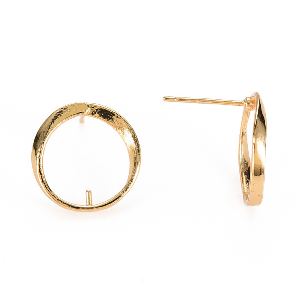 PandaHall Brass Stud Earring Findings, for Half Drilled Beads, Nickel Free, Oval, Real 18K Gold Plated, 16x15mm, Pin: 0.7mm, Pin: 0.8mm(for...
PandaHall Brass Stud Earring Findings, for Half Drilled Beads, Nickel Free, Oval, Real 18K Gold Plated, 16x15mm, Pin: 0.7mm, Pin: 0.8mm(for...